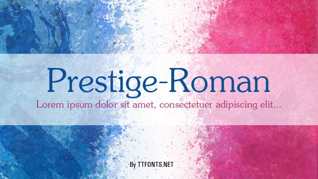 Prestige-Roman example