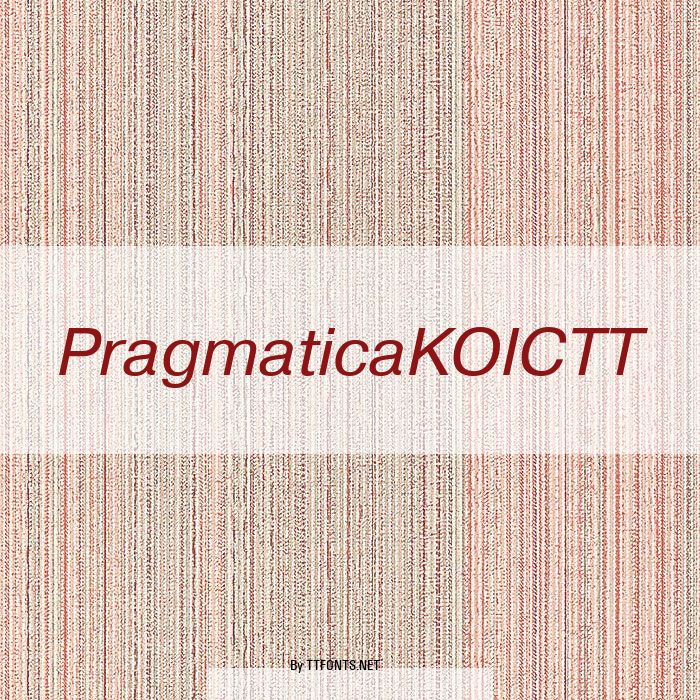 PragmaticaKOICTT example