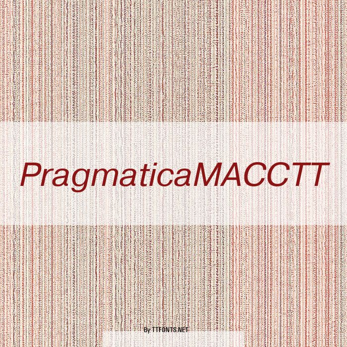 PragmaticaMACCTT example