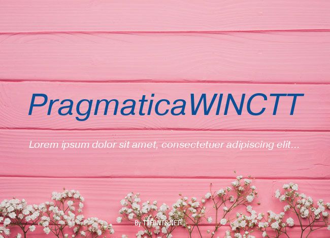 PragmaticaWINCTT example