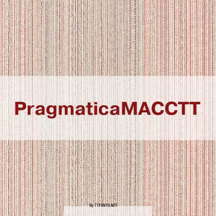 PragmaticaMACCTT example