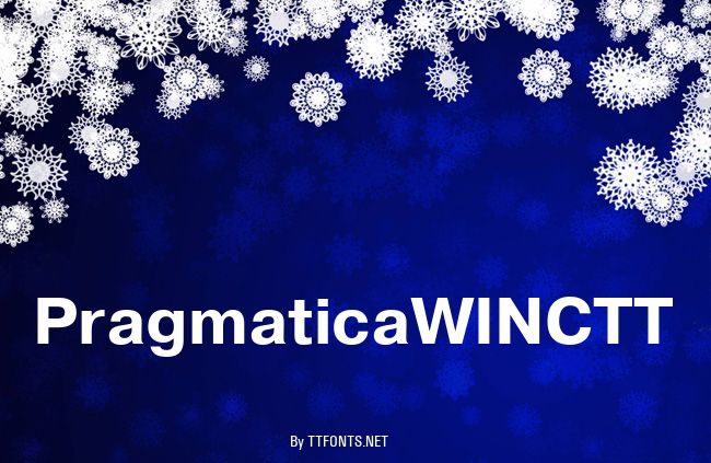 PragmaticaWINCTT example