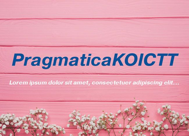 PragmaticaKOICTT example