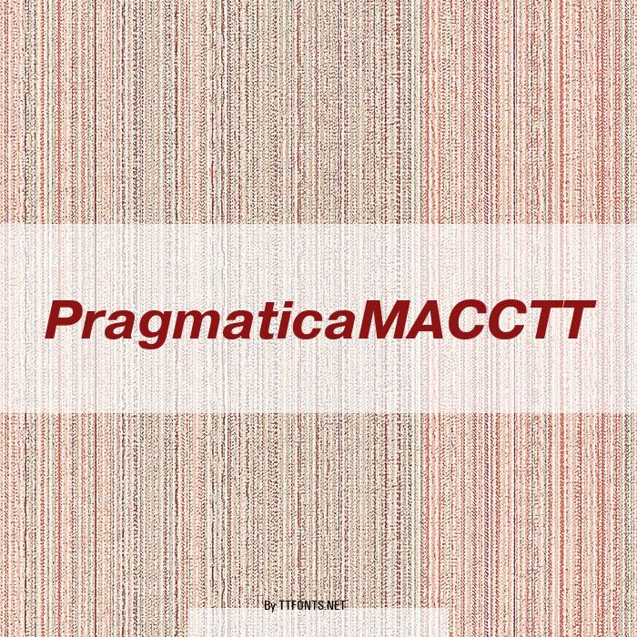 PragmaticaMACCTT example