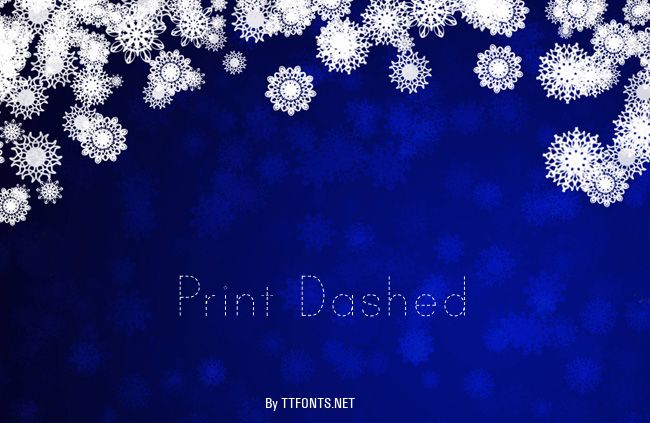 Print Dashed example