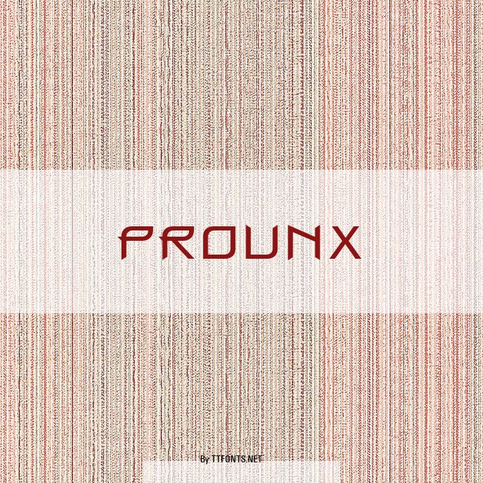 ProunX example