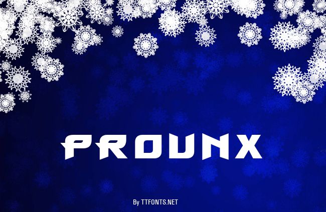 ProunX example