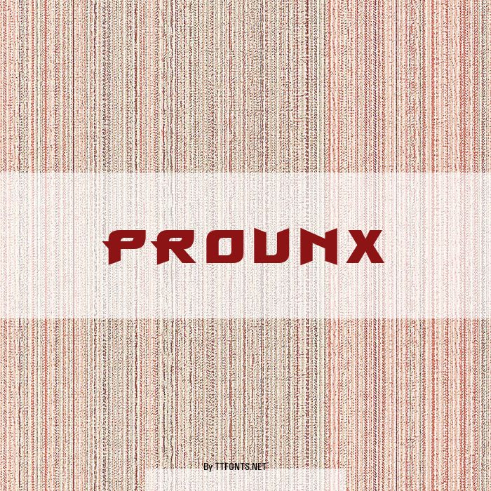 ProunX example