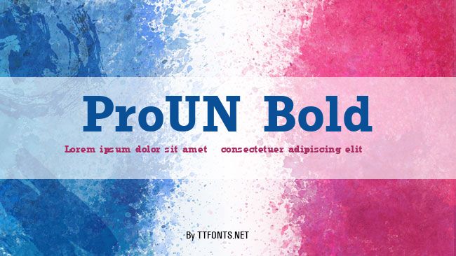 ProUN Bold example