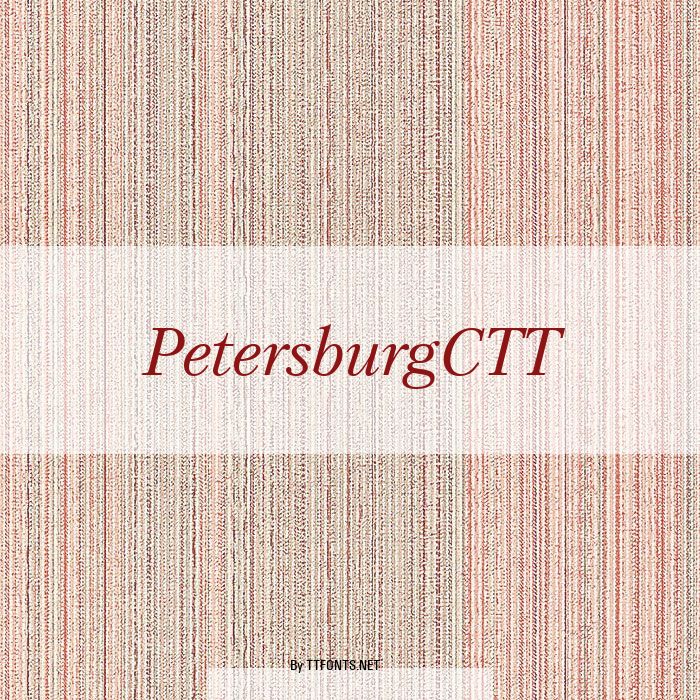 PetersburgCTT example