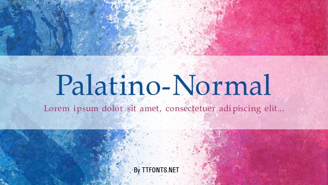 Palatino-Normal example
