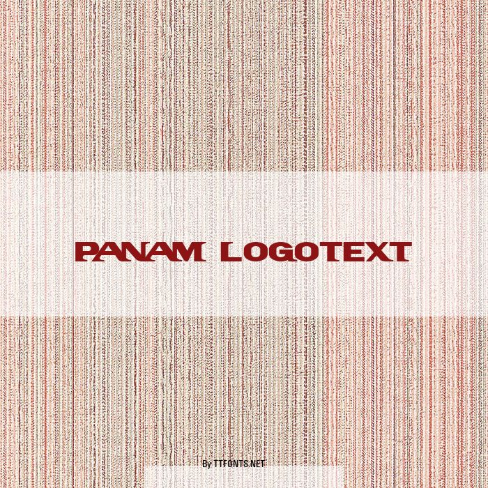 PanAm LogoText example