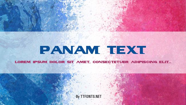 PanAm Text example