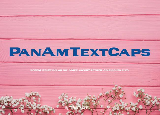 PanAmTextCaps example