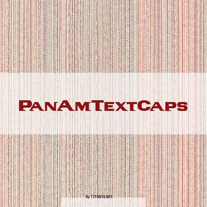 PanAmTextCaps example
