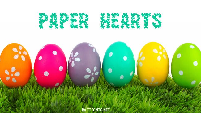 Paper Hearts example