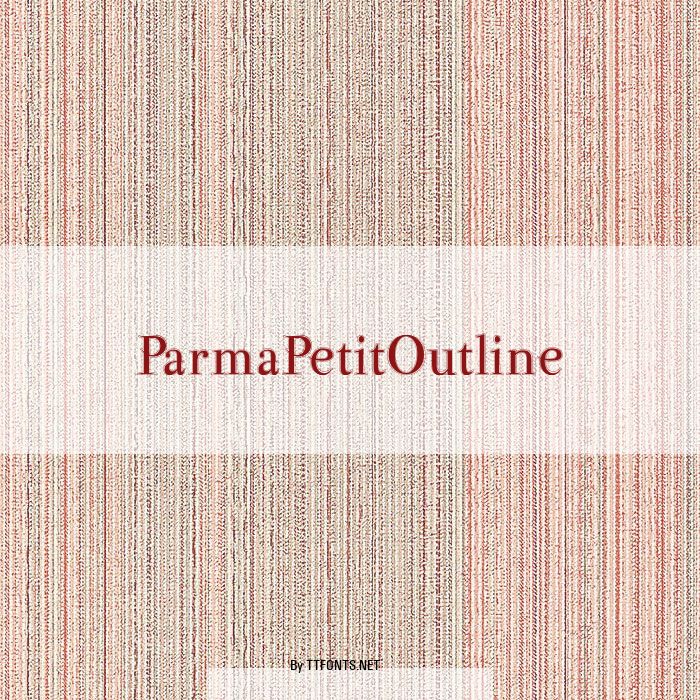 ParmaPetitOutline example