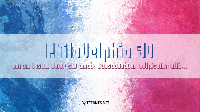 Philadelphia 3D example
