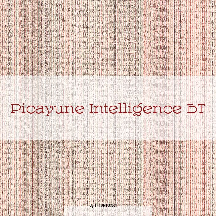 Picayune Intelligence BT example