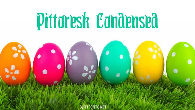 Pittoresk Condensed example