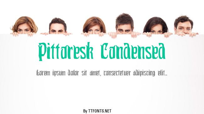 Pittoresk Condensed example
