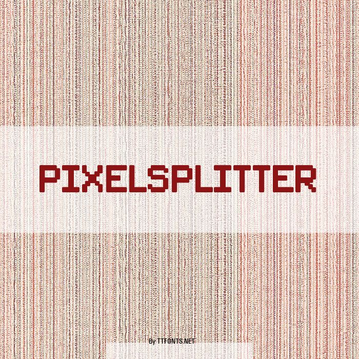 PixelSplitter example