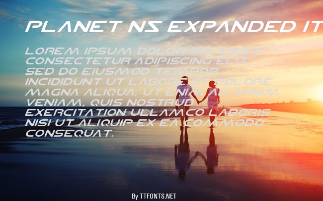 Planet NS Expanded Italic example