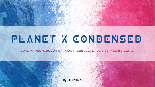 Planet X Condensed example