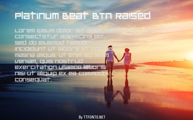 Platinum Beat BTN Raised example