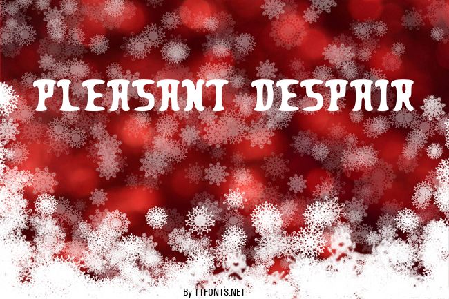 Pleasant Despair example