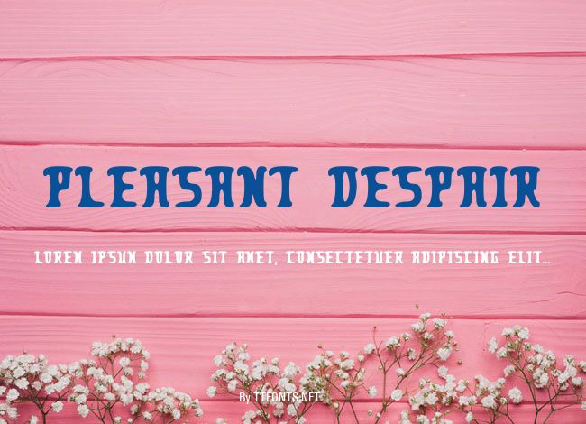 Pleasant Despair example