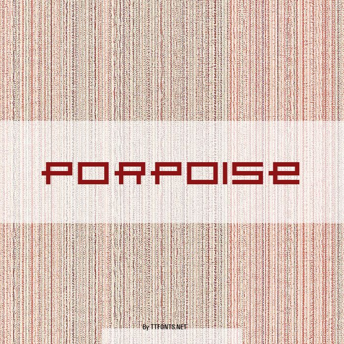 Porpoise example