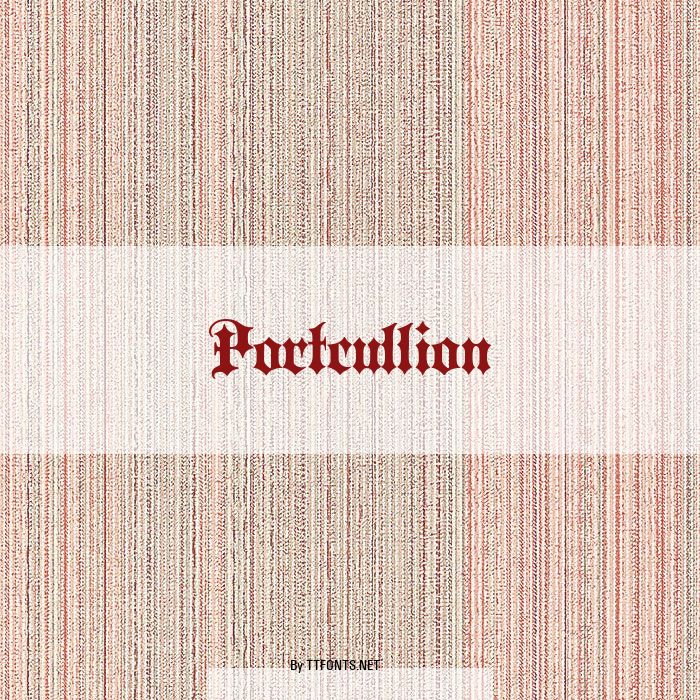 Portcullion example