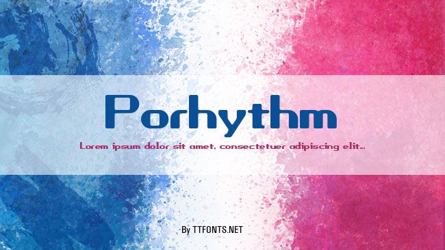 Porhythm example