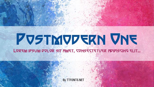 Postmodern One example