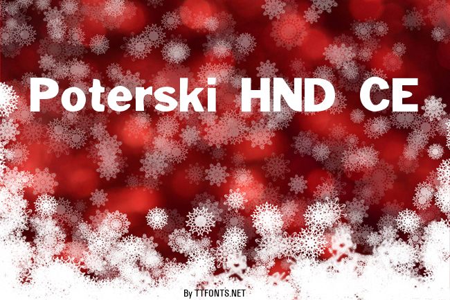Poterski HND CE example