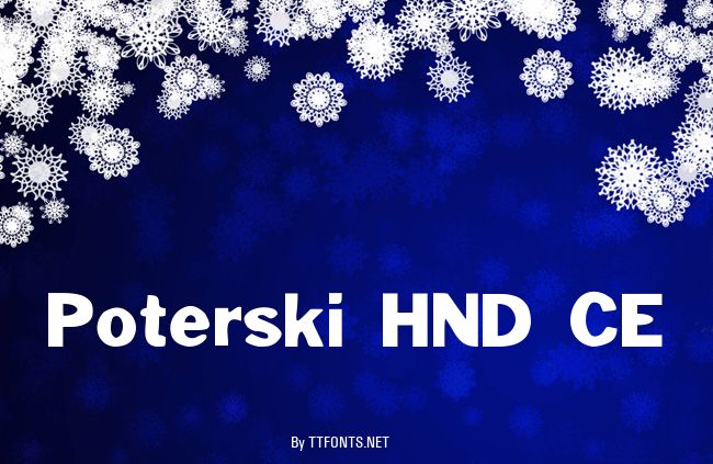 Poterski HND CE example
