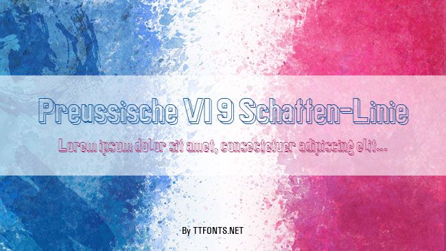 Preussische VI 9 Schatten-Linie example
