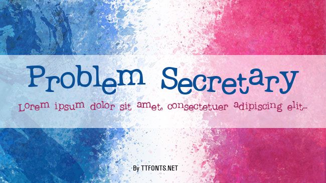 Problem Secretary example