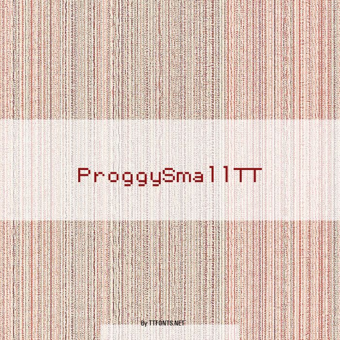 ProggySmallTT example
