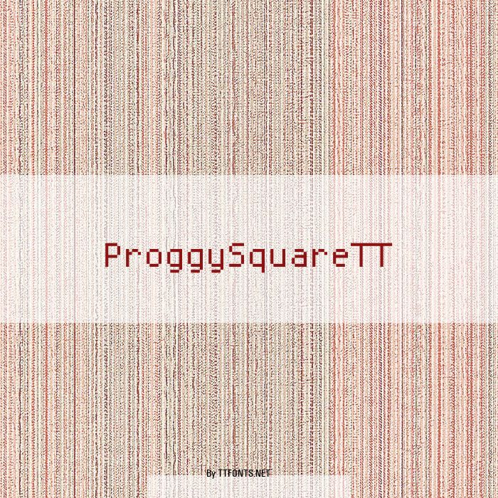 ProggySquareTT example