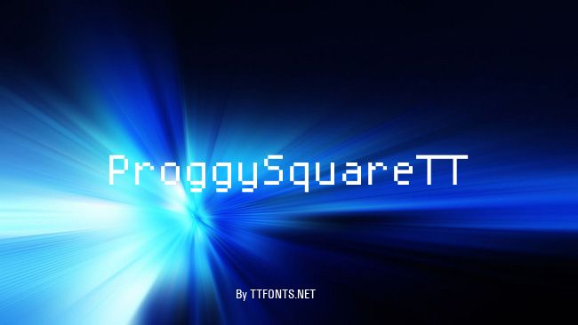 ProggySquareTT example