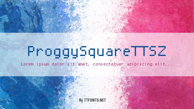ProggySquareTTSZ example