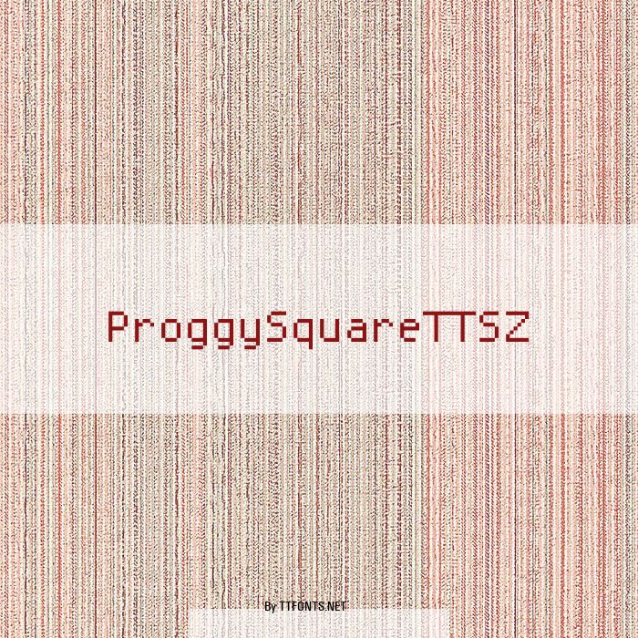 ProggySquareTTSZ example
