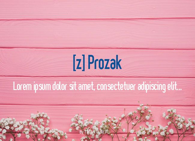 [z] Prozak example