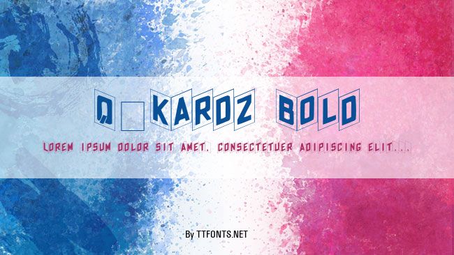 Q-Kardz Bold example