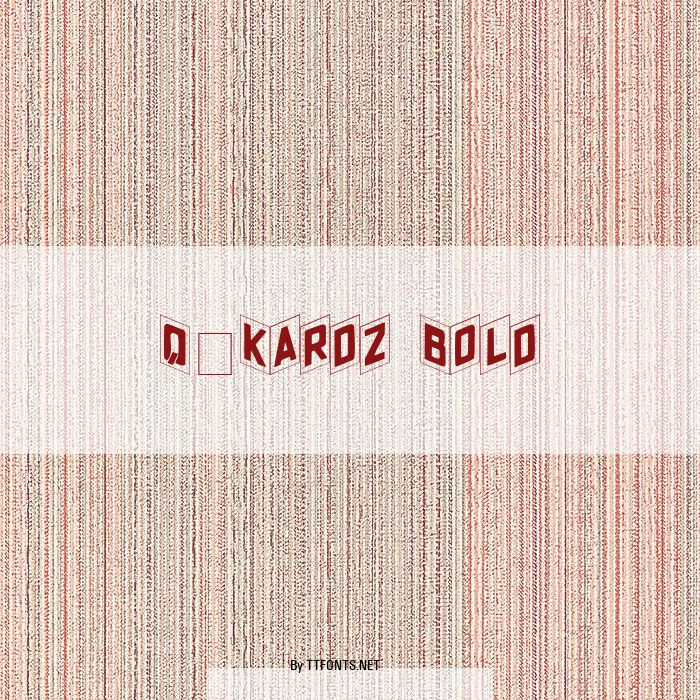 Q-Kardz Bold example