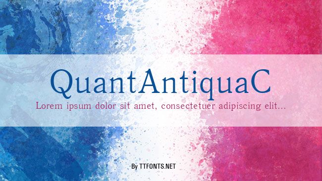 QuantAntiquaC example
