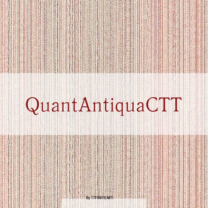 QuantAntiquaCTT example