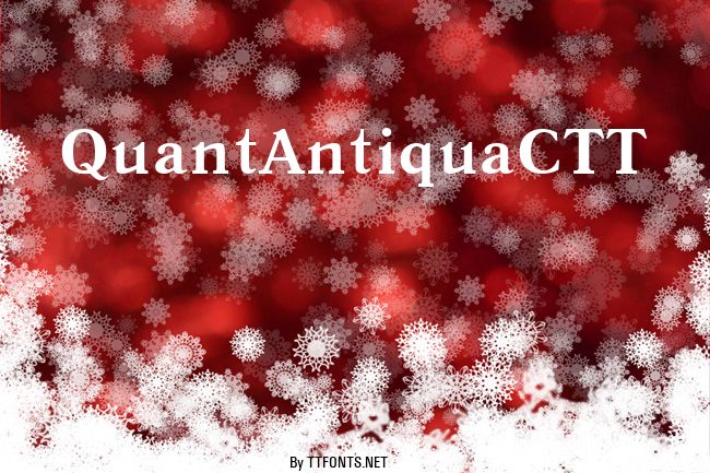 QuantAntiquaCTT example